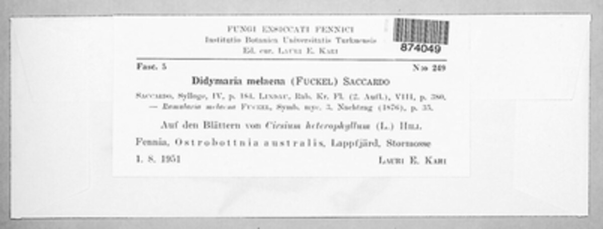 Fusicladiella melaena image